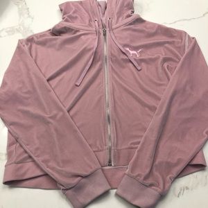 PINK velour full-zip✨